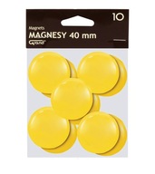 Magnety 40 mm žlté 10 kusov