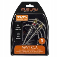 Musway MW1RCA RCA kábel 1 m z čistej medi OFC