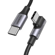 Kábel USB-C pravý uhol – USB-C QC 5A PD 100W E-Mark 1m