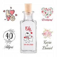 10x fľaša Quadra 100 ml na vodku s potlačou 10x fľaša Quadra 100 ml na vodku s potlačou