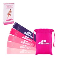 CVIČENIE ODPOROVÝ SADA 5 MINI BAND FITNESS CVIČENIE ODPOROVÝ SADA 5 MINI BAND FITNESS