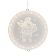 LED vianočná dekorácia na vitráž Santa Claus