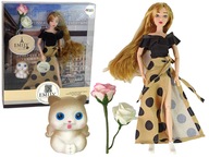 Bábika Emily s mačkou Roses a dlhými vlasmi Bábika Emily s mačkou Roses a dlhými vlasmi