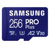 Karta Samsung 256GB microSDXC PRO Plus (2023) 180MB/s + adaptér