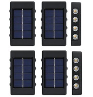 LED SOLÁRNE ZÁHRADNÉ LAMPY PRE SCHODISKÉ NÁSTENNÉ LAMPY, 4 KS LED SOLÁRNE ZÁHRADNÉ LAMPY PRE SCHODISKÉ NÁSTENNÉ LAMPY, 4 KS
