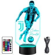 LED NOČNÁ LAMPA FUTBAL Cristiano Ronaldo darček NARODENINY + DIAĽKOVÉ LED NOČNÁ LAMPA FUTBAL Cristiano Ronaldo darček NARODENINY + DIAĽKOVÉ