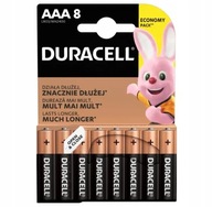 DURACELL LR03 AAA alkalické tyčové batérie 8 ks DURACELL LR03 AAA alkalické tyčové batérie 8 ks