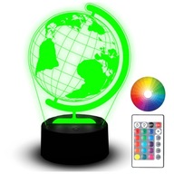 LED NOČNÁ LAMPA ŠKOLA 3D GLOBUS DARČEK NÁZOV LED NOČNÁ LAMPA ŠKOLA 3D GLOBUS DARČEK NÁZOV