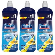 Finish Tekutý oplachovač do umývačky riadu Lemon 3x800ml