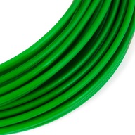 Oceľové lano z PVC, zelené, 2,5/5mm, 1x19, 50m