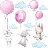 Nálepky na stenu BALLOONS KRABITS pre dievčatá Nálepky na stenu BALLOONS KRABITS pre dievčatá