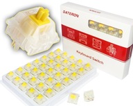 Gateron MILKY YELLOW PRO pre predmazanú mechanickú klávesnicu - krabička 35 ks. Gateron MILKY YELLOW PRO pre predmazanú mechanickú klávesnicu - krabička 35 ks.