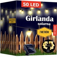 SOLÁRNE ZÁHRADNÉ GARLANDY LED LAMPY 50 ŽIAROV