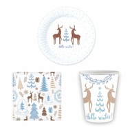 SET HELLO ZIMNÝ VIANOČNÝ STÔL 13 ks SET HELLO ZIMNÝ VIANOČNÝ STÔL 13 ks