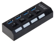 USB 3.0 HUB, 55cm, LED signalizácia USB 3.0 HUB, 55cm, LED signalizácia