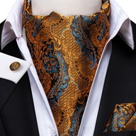 Módna súprava hodvábnych šatiek Ascot Jacquard Tie Módna súprava hodvábnych šatiek Ascot Jacquard Tie
