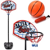 Detský basketbalový set, nastaviteľný + lopta