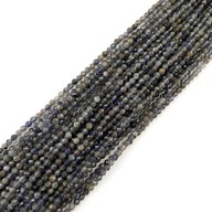 1084-Iolitová guľa 3mm fazetovaná šnúra 1084-Iolitová guľa 3mm fazetovaná šnúra