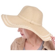 Dámsky plážový slamený klobúk na leto