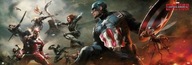 Plagát občianskej vojny Marvel Captain America 158 x 53 cm