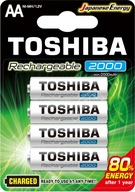 4x TOSHIBA BATÉRIE 2000 mAh HR6 AA R6 4x TOSHIBA BATÉRIE 2000 mAh HR6 AA R6