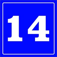 Nie 91 Číslica 14 - VÝSTRAŽNÁ TABUĽKA Nie 91 Číslica 14 - VÝSTRAŽNÁ TABUĽKA