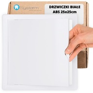 PLASTOVÉ RECENZNÉ DVERE 25x25 cm BIELE ABS 250x250 mm biele revízne dvierka PLASTOVÉ RECENZNÉ DVERE 25x25 cm BIELE ABS 250x250 mm biele revízne dvierka