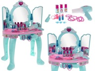 interaktívny toaletný stolík so zrkadlom pre dievčatko + doplnky: SUŠIČKA