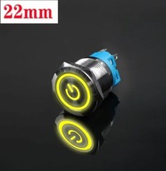 SPDT On-On tlačidlový spínač kovový 22mm LED 12V 24V bi SPDT On-On tlačidlový spínač kovový 22mm LED 12V 24V bi
