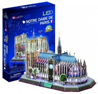 3D LED PUZZLE Paríž katedrála Notre Dame BASILICA