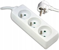 SIEŤOVÝ PREdlžovací KÁBLOVÝ PÁS 10A 3 ZÁSUVKY 1,5m Z/U ELEKTRICKÝ SKRAT. SIEŤOVÝ PREdlžovací KÁBLOVÝ PÁS 10A 3 ZÁSUVKY 1,5m Z/U ELEKTRICKÝ SKRAT.