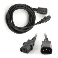 Napájací kábel Predlžovací kábel IEC 320 C13 C14 1,8m