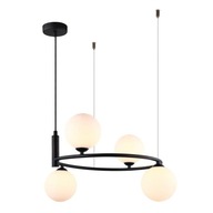 Závesné svietidlo Amily MDM-3974/4 BK Italux Moderná stropná LAMPA Závesné svietidlo Amily MDM-3974/4 BK Italux Moderná stropná LAMPA