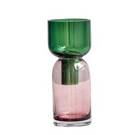 Farebná váza z číreho skla Home Green fialová