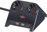 STOLNÝ NAPÁJACÍ PRÚŽOK 2 ZÁSUVKY 2 USB PORTY STOLNÝ NAPÁJACÍ PRÚŽOK 2 ZÁSUVKY 2 USB PORTY