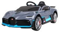Bugatti Divo Autíčko pre deti na batérie Grey + Diaľkové ovládanie + EVA + Free Sta
