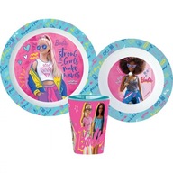 BARBIE Dinnerware Set tanier Miska Hrnček bez BPA