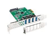 KARTA PCI-Ex1 – 4x USB 3.1 FOLLOW LOW PROFILE LANBERG