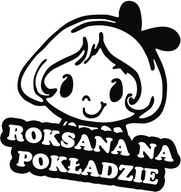 Nálepka ROXANA V AUTE 18x15 farieb Nálepka ROXANA V AUTE 18x15 farieb