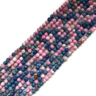 609- Agat Ball 4mm Fazet Cord mix ružová 609- Agat Ball 4mm Fazet Cord mix ružová