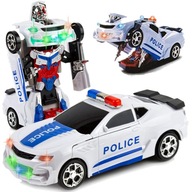 Auto Polícia 2v1 AUTO-ROBOT Svetlá Zvuk LED Auto Polícia 2v1 AUTO-ROBOT Svetlá Zvuk LED