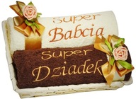 SUPER COOL Darček pre starých rodičov Uteráky pre babičku a dedka s vyšívaným menom SUPER COOL Darček pre starých rodičov Uteráky pre babičku a dedka s vyšívaným menom