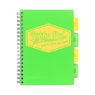 Notebook B5/100k mriežka Neon Green Pukka 7297