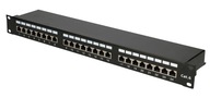 EXTRALINK Patchpanel 24 portov CAT6 STP V2