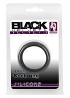 Čierny erekčný krúžok na penis - Silikón, 3,8 cm - Black Velvets Čierny erekčný krúžok na penis - Silikón, 3,8 cm - Black Velvets
