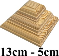 Prístrešky na drevený stĺpik Pyramída typ 13cm - 5cm
