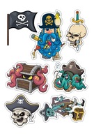 Potlač cukrovej pasty na tortu Pirates Potlač cukrovej pasty na tortu Pirates