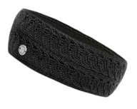 Teplá a príjemná POĽSKÁ vlnená dámska čelenka do ucha Loman black graphite fleece Teplá a príjemná POĽSKÁ vlnená dámska čelenka do ucha Loman black graphite fleece