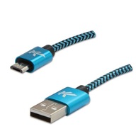 USB kábel (2.0), USB A M - microUSB M, 2m, 480 Mb /