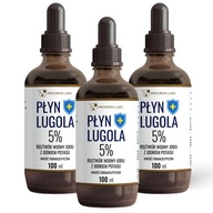 Lugolov jód 5% čistý jód jodid draselný jód 3x100ml Lugolov jód 5% čistý jód jodid draselný jód 3x100ml
